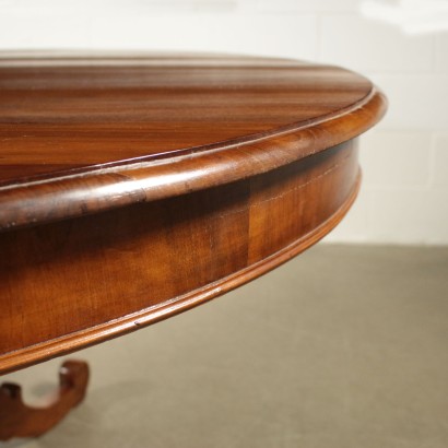 Round Table Solid Walnut Italy 19th Century