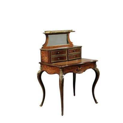 Antiquitäten, Schreibtisch, antike Schreibtische, antiker Schreibtisch, antiker italienischer Schreibtisch, antiker Schreibtisch, neoklassizistischer Schreibtisch, Schreibtisch aus dem 19.