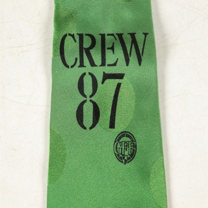 Vintage Necktie "Crew 87" by Gianfranco Ferrè Mantero Fabric