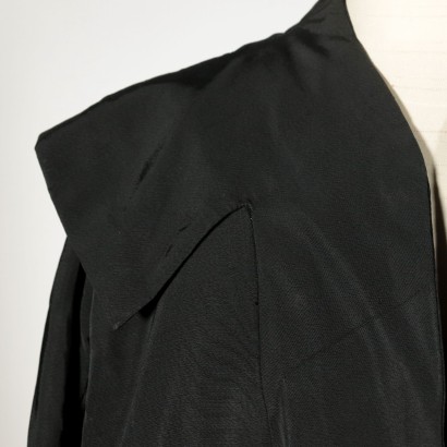 Vintage Black Coat Made in Italy 1950s