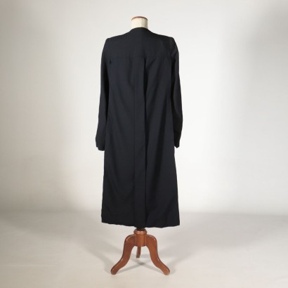 Vintage Night Blue Coat Made in Milan Italy 1950s