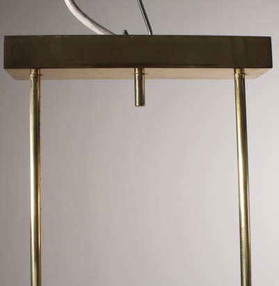 Ceiling Lamp for Lumi Ground Glass Brass 1980s