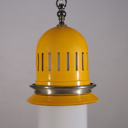 Vintage Lamp Lacquered Metal Italy 1970's
