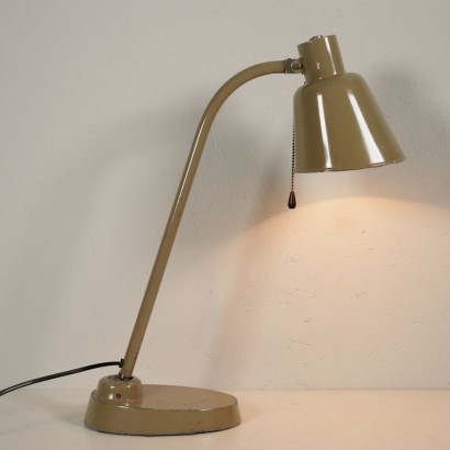 Table Lamp Metal Aluminium Vintage Italy 1950s