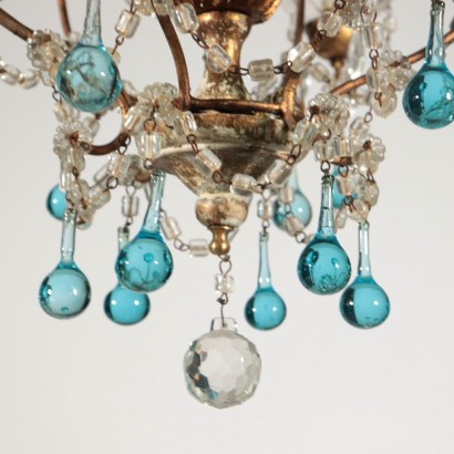 Three Arm Chandelier Italy Early 20th Century