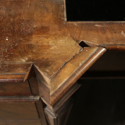 Antique Pedestal Desk Manufactured in Italy in Early 19th Century