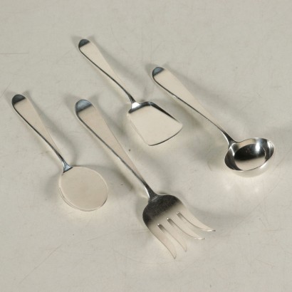 Silver Cutlery Service Roberto Miracoli e Figlio Italy 1970's