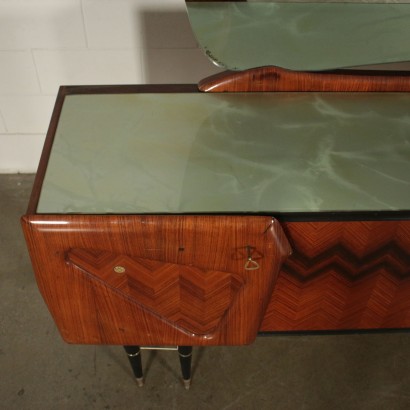 Vintage Buffet With Mirror Italy 50s 60s