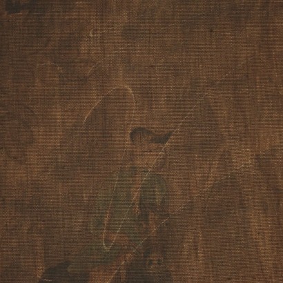 Grass Juice Painting Hunting Scene 19th Century