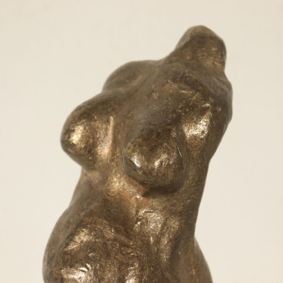 Sculpture Bronze Marbre Signature de l'Auteur Italie Années 70