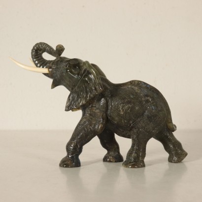 Elephant Sculpture in Labradorite 20th Century