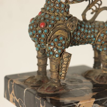 Bronze Pho Dog China Early 20th Century
