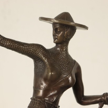 Sculpture Bronze représentant Marbre noir France '900