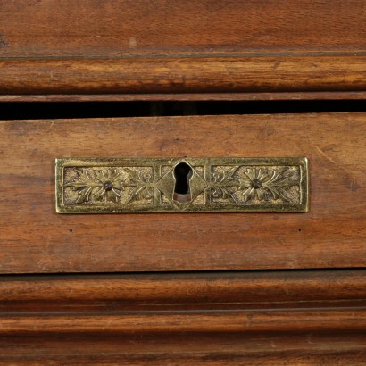 Walnut File Cabinet Italy Early 20th Century