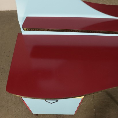 Vintage Barber Dressing Table Formica Italy 1960's
