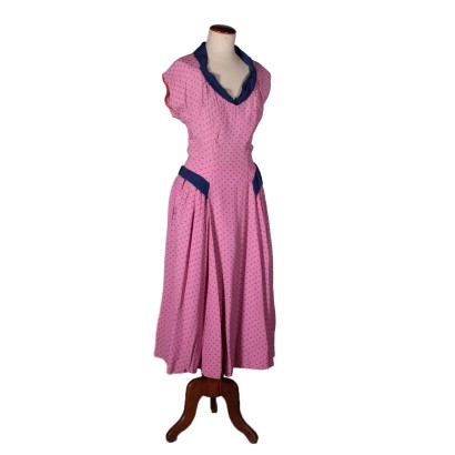 Vintage vestido de Cóctel de lunares