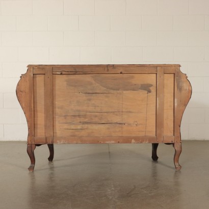 Walnut Chest with Mirror Italy 20th Century