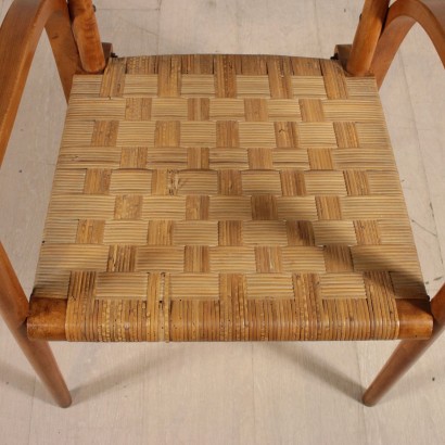 Vintage Beech Chair Italy 1940's