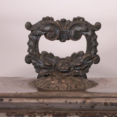 Miroir Néo Renaissance Bronze Argenté Fin '800- début '900