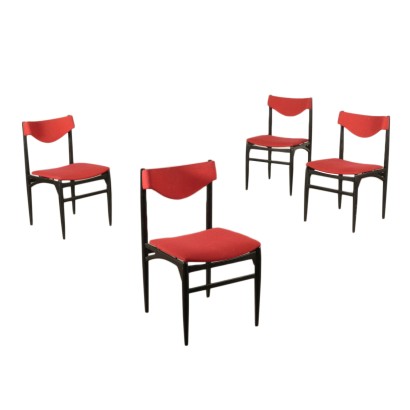 Group of Four Vintage Chairs Italy 1960's