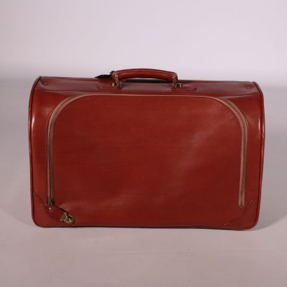Vintage Suitcase in Light Brown Leather 1970's