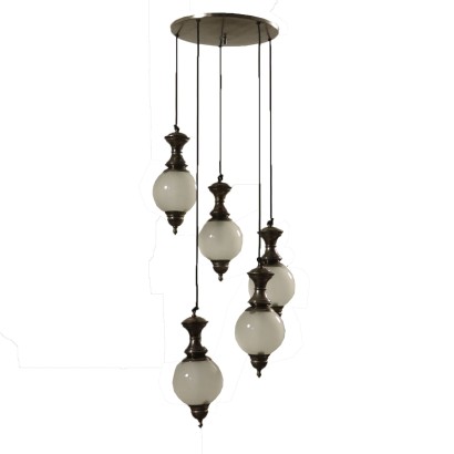 Ceiling Lamp WIth Five Pendants Italy 1960's