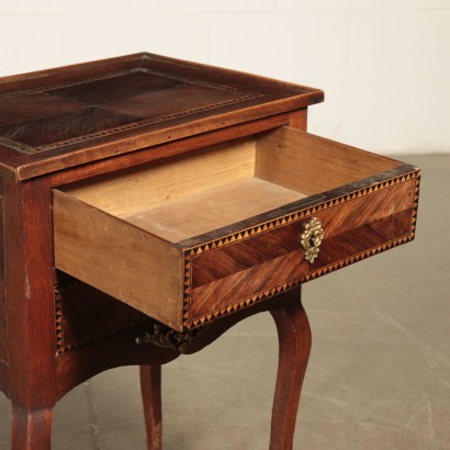 Walnut Veneer Sidetable France Early 20th Century