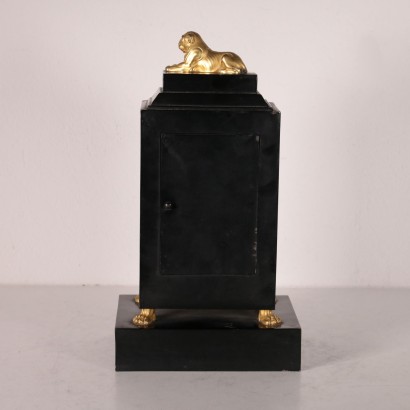 Horloge de Table Fer Patiné Bronze doré France '800