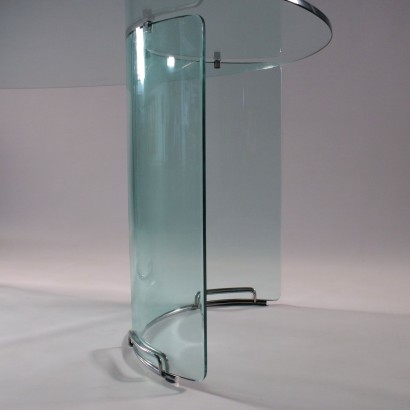 Vintage Glass Table Italy 1970's-1980's