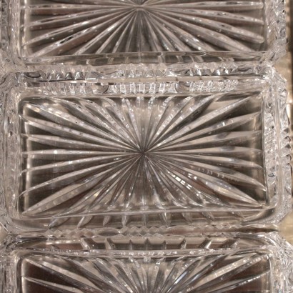 Silver and Crystal Tray Italy 20th Century