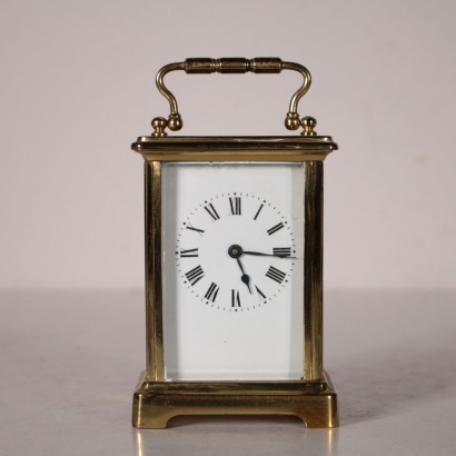 Horloge de Voyage Bronze doré Verre biseauté '800