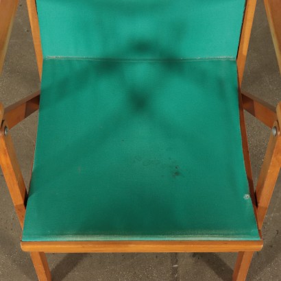 Beech Deckchair Produced by Reguitti Italy 1950's