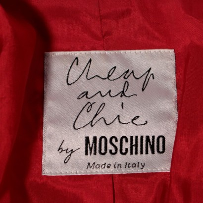 Vintage Moschino Red Suit 1980's