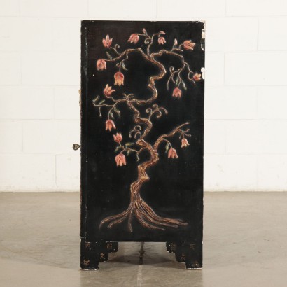 Small Chinoiserie Cupboard Lacquered Wood 20th Century