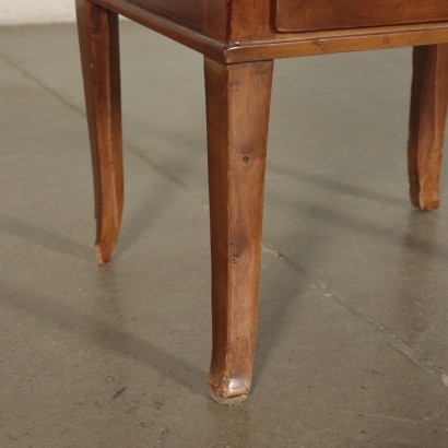 Walnut Directoire Bedside Table Italy 18th-19th Century