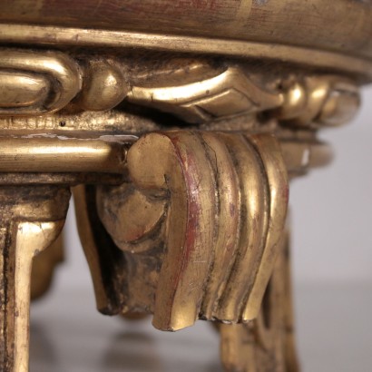 Carved Wood Gilt Crown for Four-Poster Bed 19th century