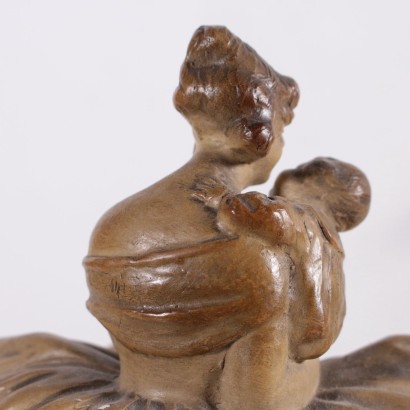 Mother with Child Sculpture by Guido Cacciapuoti Italy 20th Century