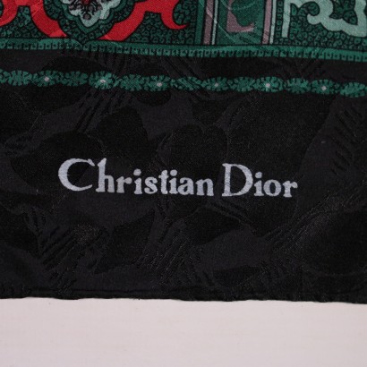 Pañuelo Vintage De Seda De Christian Dior