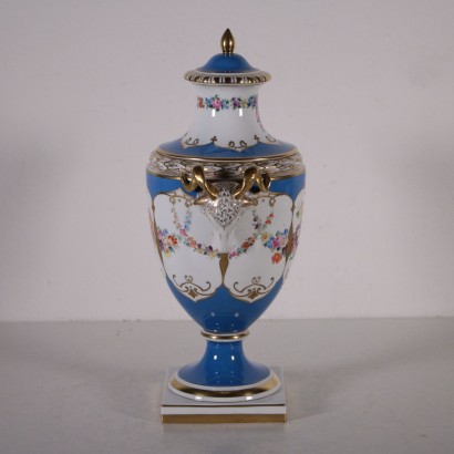 Porcelain Vase with Lid Germany 19th Century