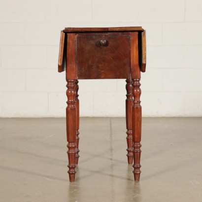 Working Table with Hinges Mahogany Mid 19th Century