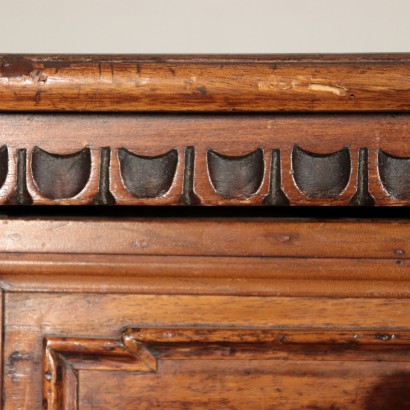 Bevelled Cup Board Walnut Italy 18th Century