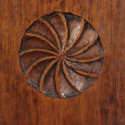 Bevelled Cup Board Walnut Italy 18th Century