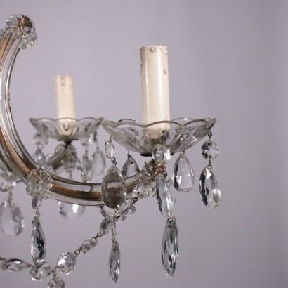 Maria Teresa Chandelier Iron and Glass First Half 20th Century
