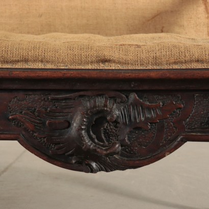 Caeved Sofa Walnut Italy 18th Century