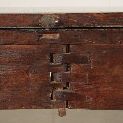 Small Folding Game Table Walnut Slub Italy 18th Century