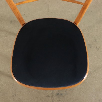 Chairs Beech Foam and Velvet Italy 1950s Italian Prodution