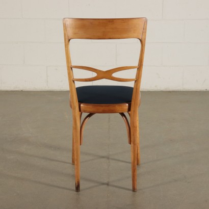 Chairs Beech Foam and Velvet Italy 1950s Italian Prodution