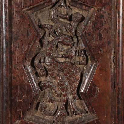 Neogothic Stipo Sideboard, Walnut, Italy 19th Century