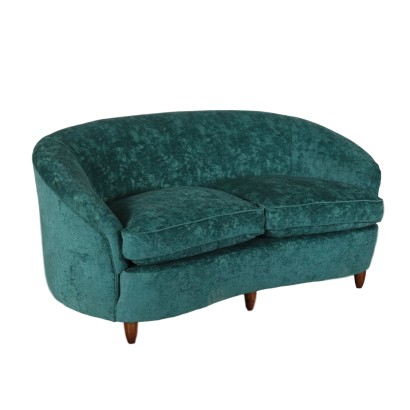 Couch with Velvet Covering 1940s
