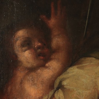 The massacre of Innocents Oil on Canvas Italian School 17th Century